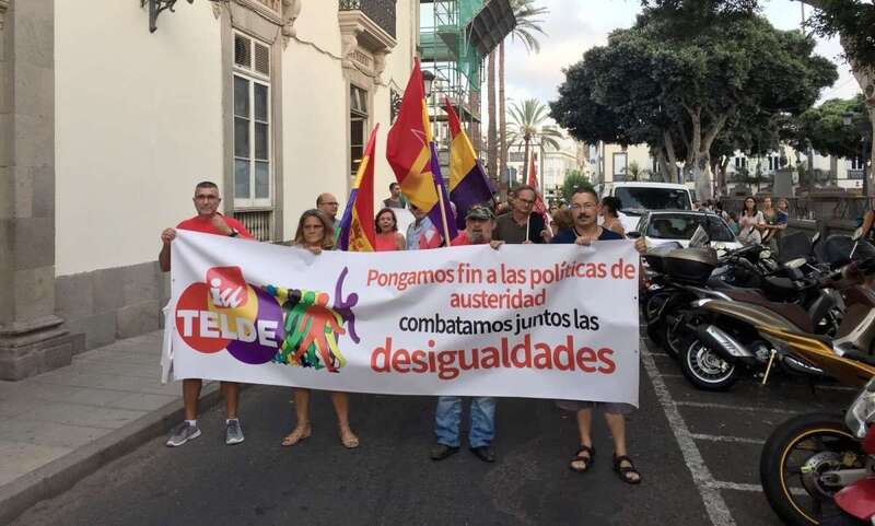 La manifestación partió desde la céntrica Plaza de Las Ranas (Foto TA)