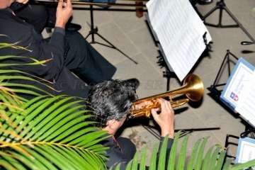 Concierto de la Banda Municipal de Música en el Museo de Telde (Foto Francisco J. Santana)