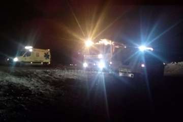 Incendio en un inmueble abandonado de Lomo la Francia-Telde (Foto TA)