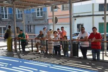 Exhibición del juego del garrote en Los Llanos de Telde (Foto TA)