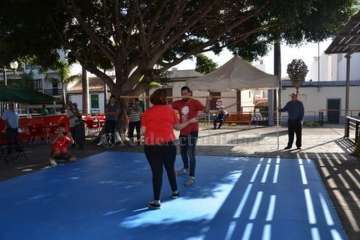 Exhibición del juego del garrote en Los Llanos de Telde (Foto TA)
