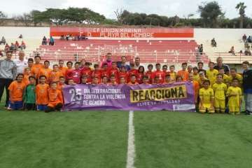 El fútbol base de Telde reacciona contra la violencia de género (Foto TA)