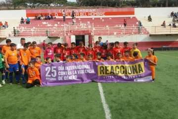 El fútbol base de Telde reacciona contra la violencia de género (Foto TA)