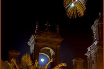La Navidad ilumina las noches de Telde y la capital (Foto Ildefonso Rodríguez)