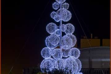 La Navidad ilumina las noches de Telde y la capital (Foto Ildefonso Rodríguez)