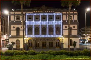 La Navidad ilumina las noches de Telde y la capital (Foto Ildefonso Rodríguez)