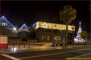 La Navidad ilumina las noches de Telde y la capital (Foto Ildefonso Rodríguez)
