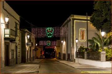 La Navidad ilumina las noches de Telde y la capital (Foto Ildefonso Rodríguez)