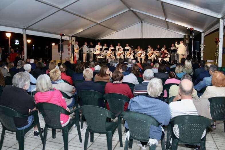 Imagen de la actuación de Los Faycanes en Mogán (Foto TA)