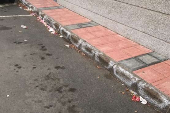 Suciedad en las calles de El Cascajo de Jinámar (Foto TA)