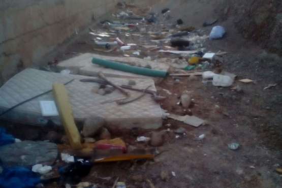 Una calle muy 'cerda' en el Valle de Jinámar-Telde (Foto TA)