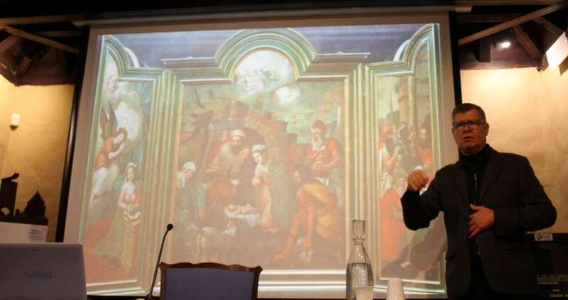 Antonio González, esta noche en la Casa-Museo León y Castillo (Foto Jesús Ruiz Mesa)