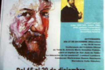 El cronista imparte su última conferencia como director del Museo de Telde (Foto Jesús Ruiz Mesa)