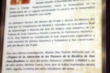 El cronista imparte su última conferencia como director del Museo de Telde (Foto Jesús Ruiz Mesa)