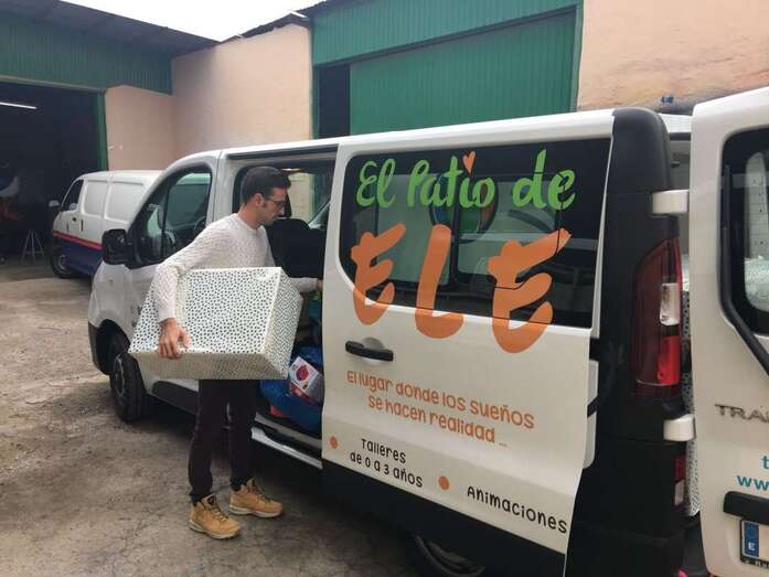 Eleazar Ortega, director de la ludoteca, se ha implicado directamente en la organización del evento (Foto TA)