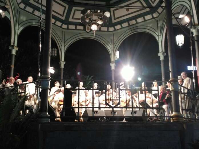 Momento del concierto de Los Faycanes en San Telde, el pasado jueves (Foto TA)