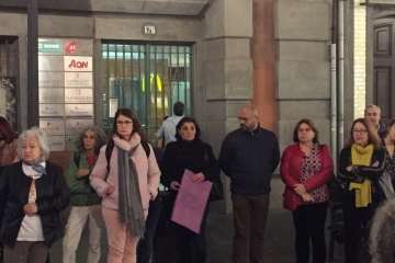Telde en la concentración capitalina contra el terrorismo machista (Foto TA)