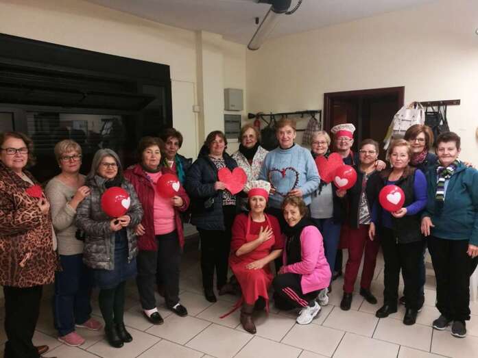 Acto por el Día de los Enamorados en la sede de El Roque Azucarero (Foto TA)