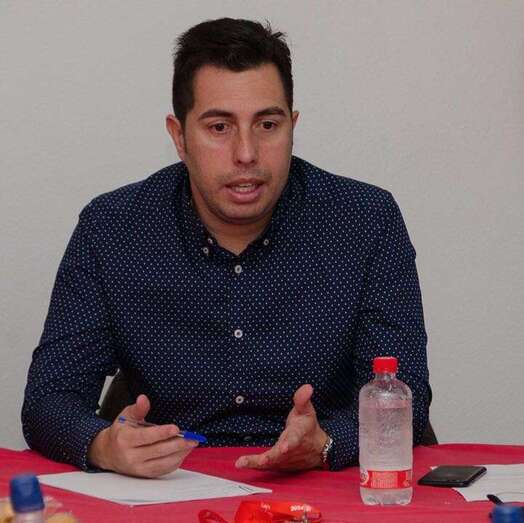 Alejandro Ramos, en la reunión de este sábado (Foto TA)