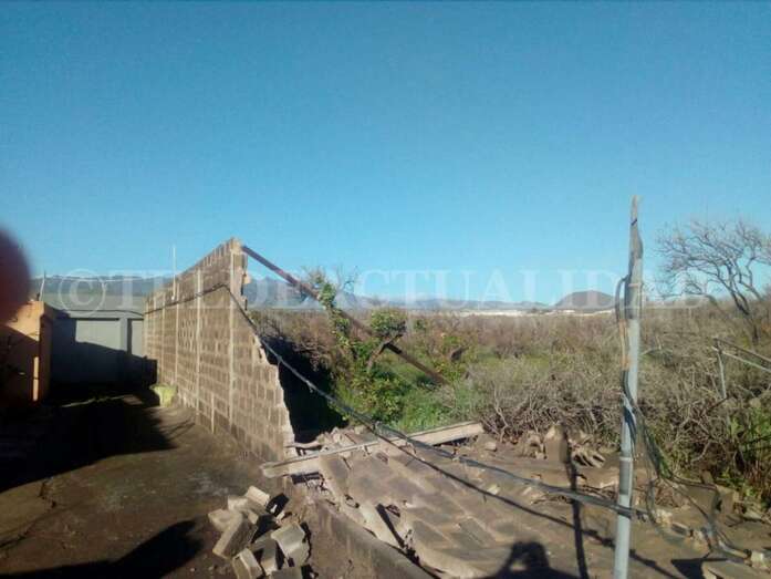 Imagen del tramo que se derrumbó (Foto TA)