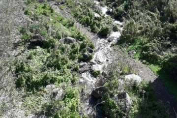 El Barranco San Miguel 'baja' agua para Telde