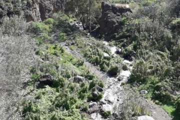 El Barranco San Miguel 'baja' agua para Telde