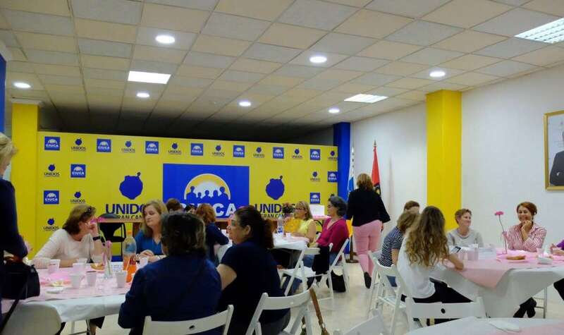 El encuentro tuvo lugar en la sede de Ciuca de Telde, en la calle de Argentina (Foto TA)