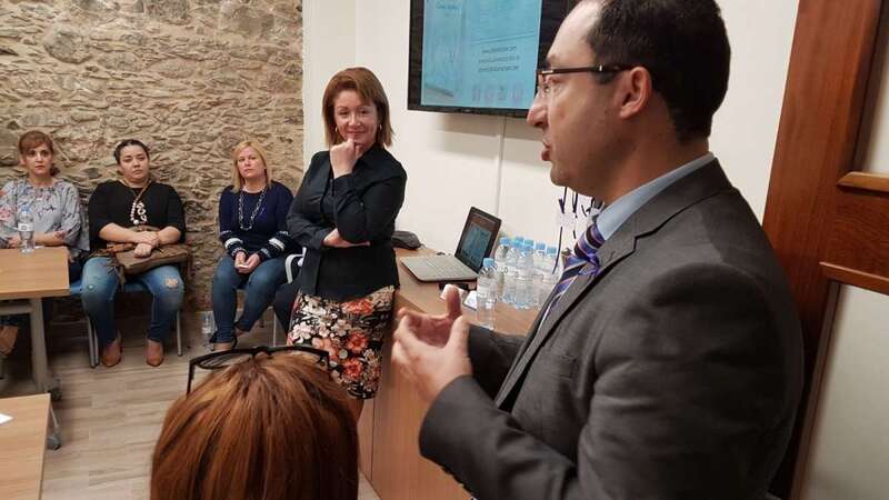La charla la impartió Lidia Monzón en el Centro de Negocios José Dámaso de Telde (Foto TA)