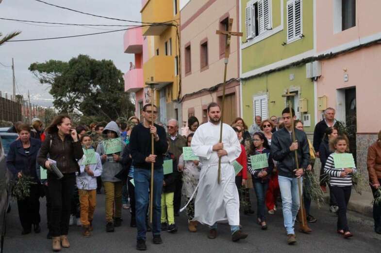 La procesión recorrió la calle de Pascal (Foto TA)