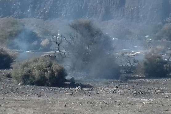Conato de incendio en un solar próximo al CC El Mirador (Foto TA)