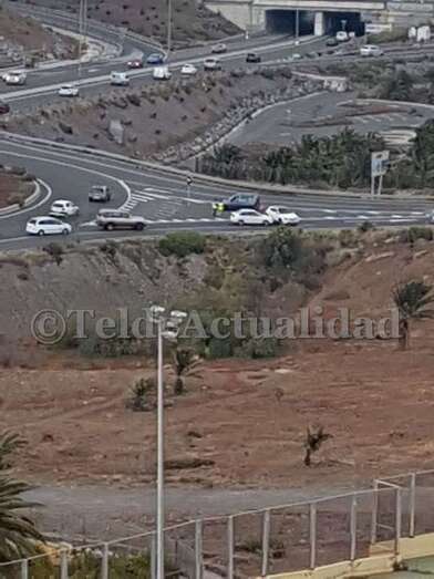 Imagen captada por un vecino de la colisión (Foto TA)