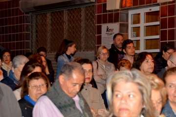 Procesión del Rosario de la Aurora de María Auxiliadora por Los Llanos de Telde (Foto TA)