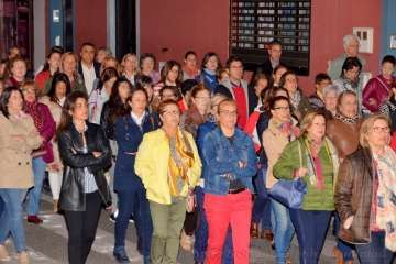 Procesión del Rosario de la Aurora de María Auxiliadora por Los Llanos de Telde (Foto TA)