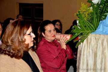 Procesión del Rosario de la Aurora de María Auxiliadora por Los Llanos de Telde (Foto TA)