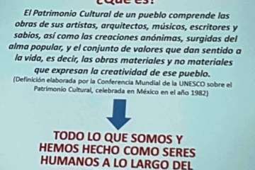 Didáctica charla de Galindo sobre el patrimonio cultural canario (Foto TA)