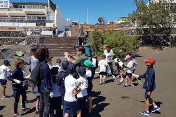 Taller de residuos y cuidado de una plantación en La Garita (Foto TA)
