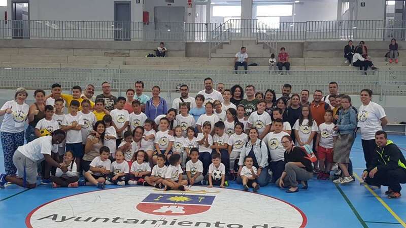 Imagen de un encuentro del proyecto Bitata en el polideportivo de Jinámar (Foto TA)