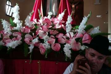 Romería ofrenda a San Fermín en El Caserío de Gando (Foto TA)