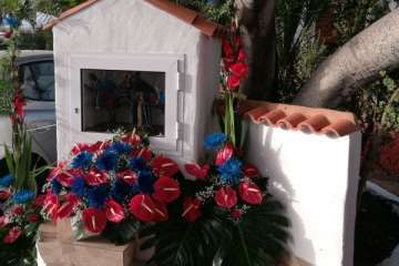 Romería ofrenda a San Fermín en El Caserío de Gando (Foto TA)