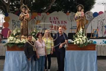 Procesión extraordinaria en Lomo Magullo (Foto TA)
