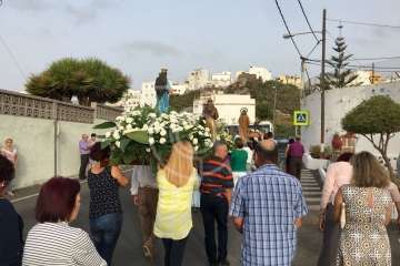 Procesión extraordinaria en Lomo Magullo (Foto TA)