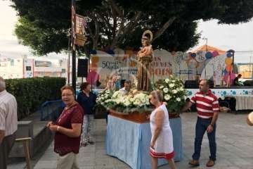 Procesión extraordinaria en Lomo Magullo (Foto TA)