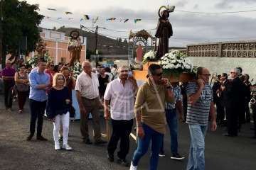 Procesión extraordinaria en Lomo Magullo (Foto TA)