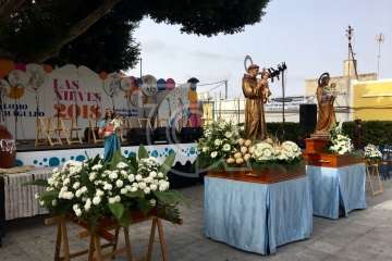 Procesión extraordinaria en Lomo Magullo (Foto TA)