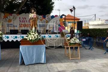 Procesión extraordinaria en Lomo Magullo (Foto TA)