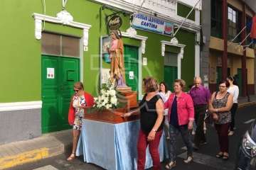 Procesión extraordinaria en Lomo Magullo (Foto TA)