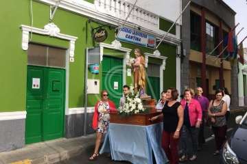 Procesión extraordinaria en Lomo Magullo (Foto TA)