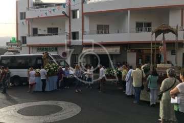 Procesión extraordinaria en Lomo Magullo (Foto TA)