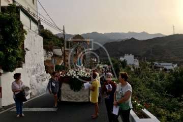 Procesión extraordinaria en Lomo Magullo (Foto TA)