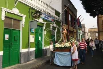 Procesión extraordinaria en Lomo Magullo (Foto TA)